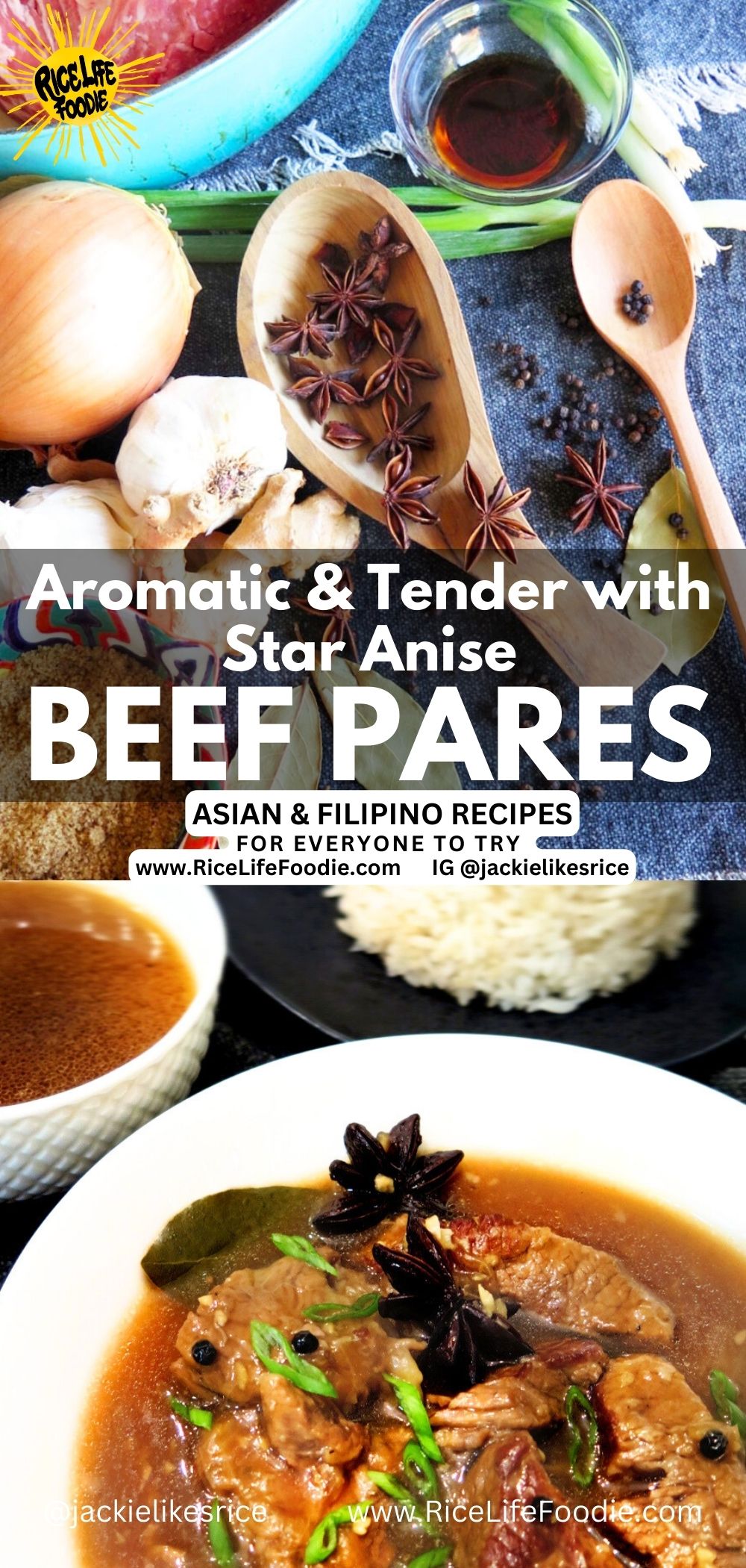 BEEF PARES -SUPER TENDER, Aromatic, Delicious | Rice Life Foodie