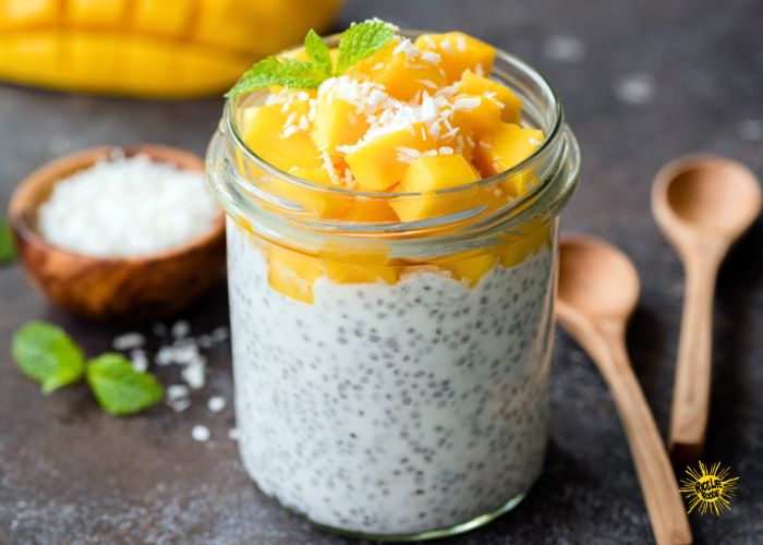 The BEST MANGO CHIA PUDDING to Change your Morning! ALL NATURAL, Vegan, GF, and Easy!