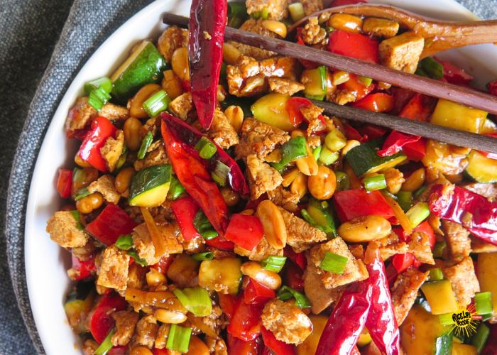 Easy VEGAN Kung Pao Tofu