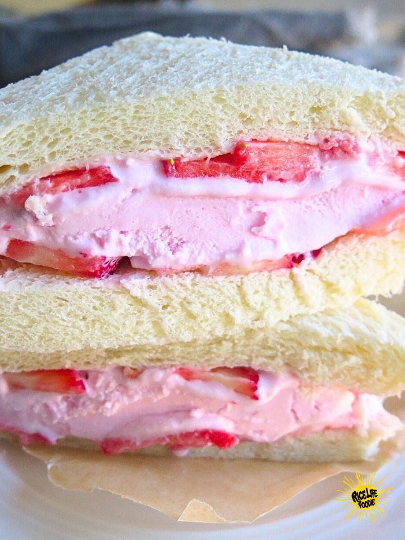 BEST Strawberry Ice Cream Sandwich