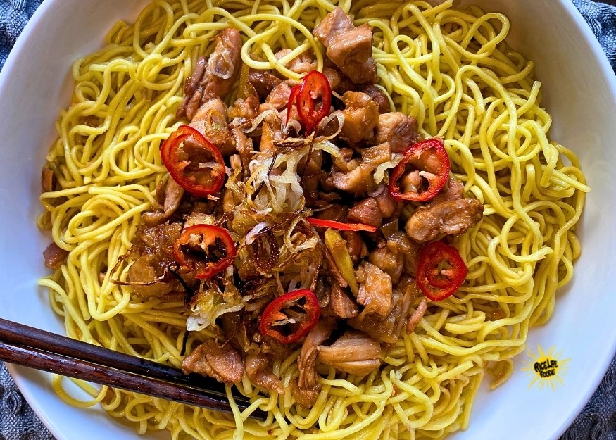Easy Indonesian Mie Ayam Recipe (Indo Chicken Noodles)