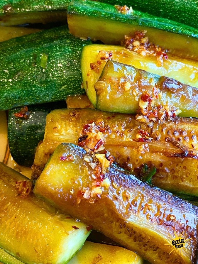 Japanese Hibachi Zucchini Recipe (Easy on Stovetop Recipe) | Rice