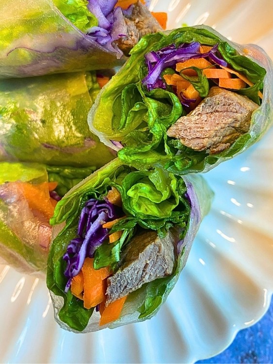 EASY Beef Spring Roll Recipe (Gluten Free, Fresh, Healthy)