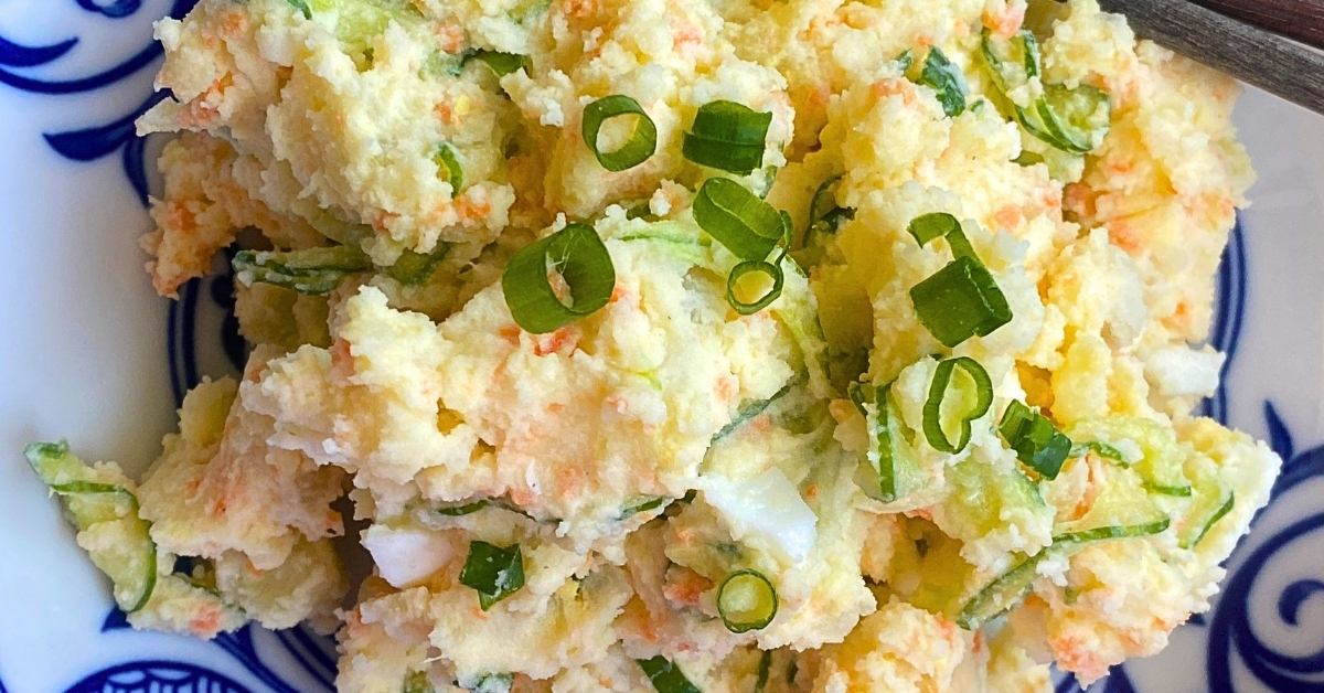 Fluffy! Korean Potato Salad Recipe – EASY Gamja salad (감자 샐러드)